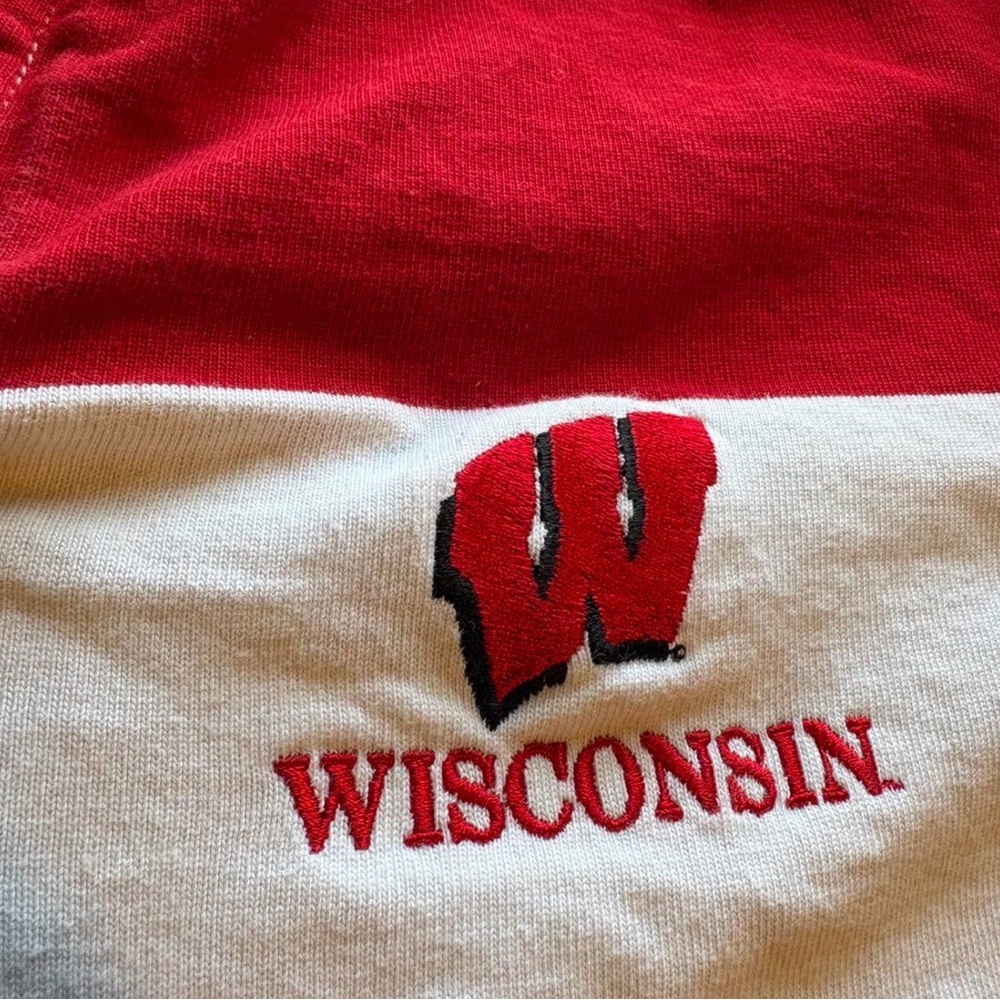 Vintage Wisconsin striped rugby shirt